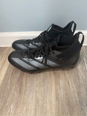 Adidas Adizero Impact Exotic Football Cleats Black Silver Carbon Men’s 12 $120